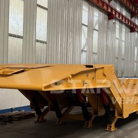 China Folding Gooseneck Lowboy Trailer