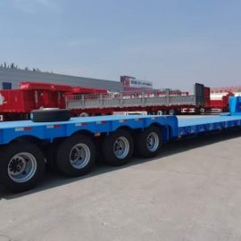 100 Tons Detachable Gooseneck Lowboy Trailer