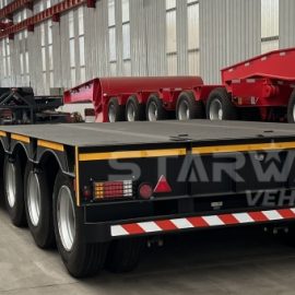 3 Axles 70Tons Detachable Lowboy Truck Trailer